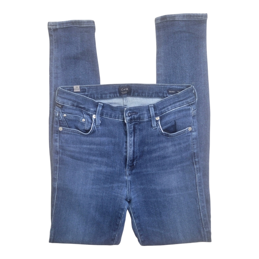 CITIZENS OF‎ HUMANITY - Rocket High Rise Stretchy Skinny Denim Medium Wash Jeans